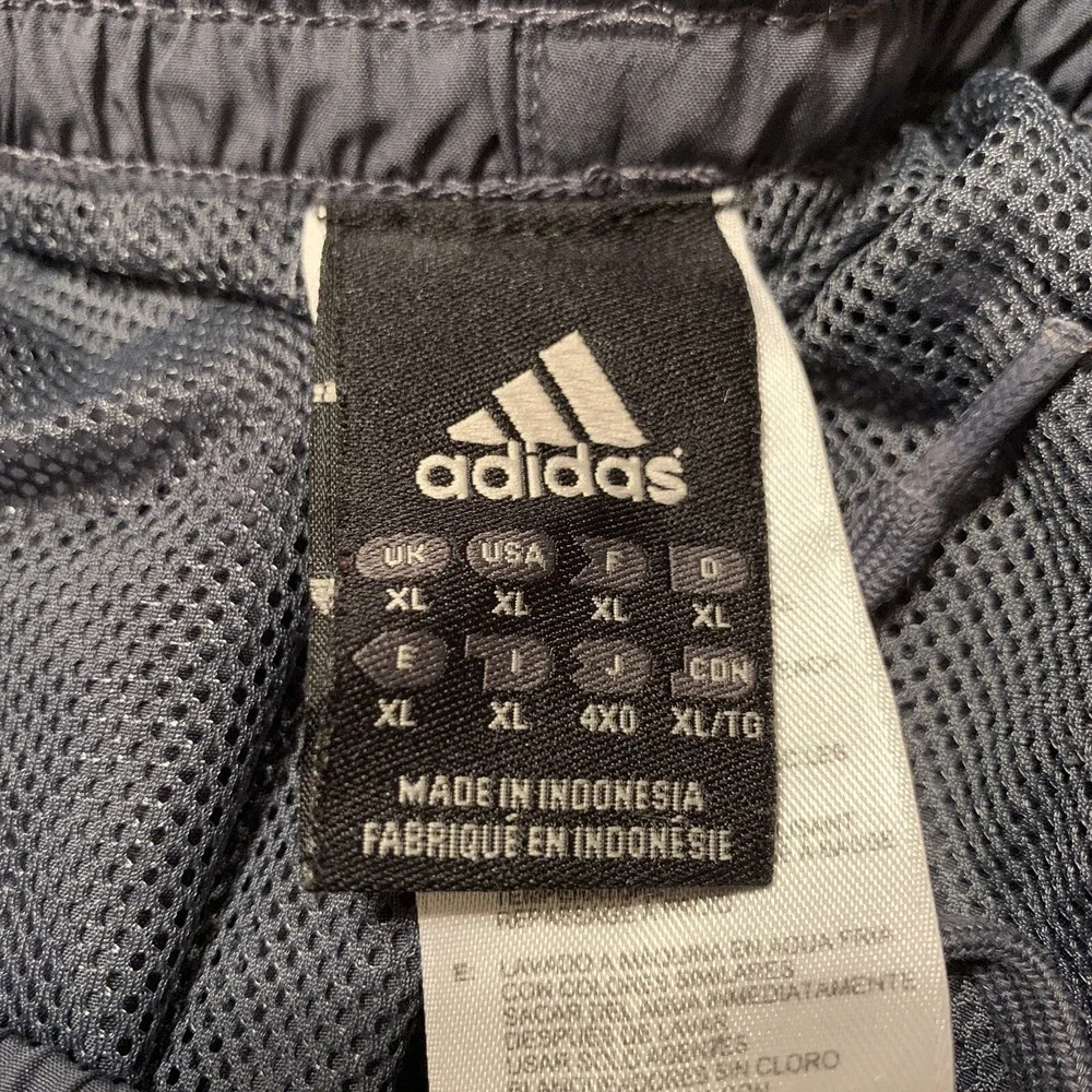 Adidas‎ Pants Mens XL Training Grey 3 Stripe Drawstring Active 360